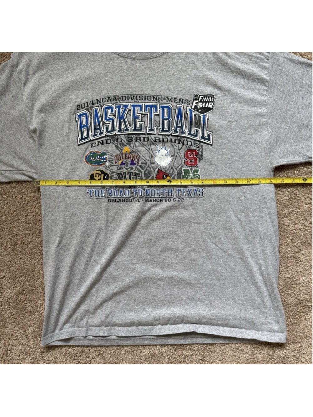 Champion 2014 NCAA Men’s Basketball 2nd & 3rd Rounds Championship Men’s XL Shirt - Picture 5 of 6